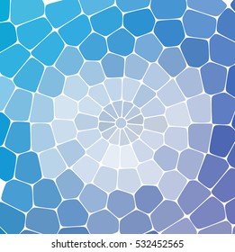 Blue colorful mosaic pattern. Vector background