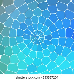 Blue colorful mosaic pattern. Vector background