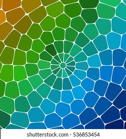Blue colorful mosaic pattern. Vector background