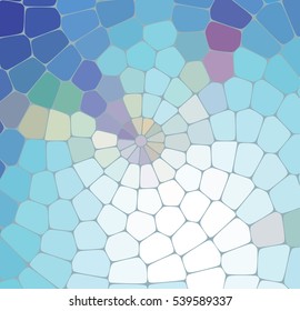 Blue colorful mosaic pattern. Vector background