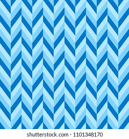 Blue colors chevron stripe pattern seamless abstract vector.