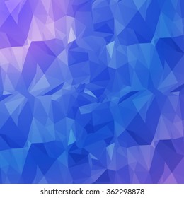 Blue Colors Polygonal Style Background Design