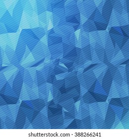 Blue Colors Polygonal Style Background Design