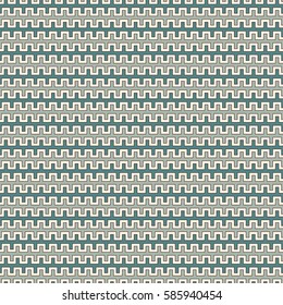 Blue colors seamless pattern with battlement curved lines. Repeated geometric figures wallpaper. Modern style surface texture. Digital paper, textile print, page fill. Vector art