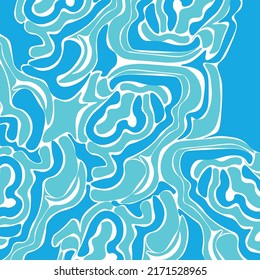 Color azul diseño gráfico de patrones sin inconvenientes