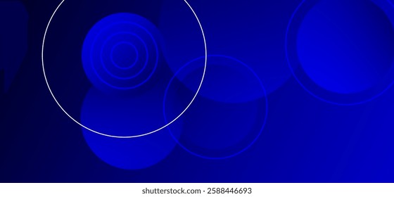 Blue colour abstract gradient background with rounded shapes pattern design background vector illustration. Perfect for modern projects basktop wallpaper banner poster business poster art .