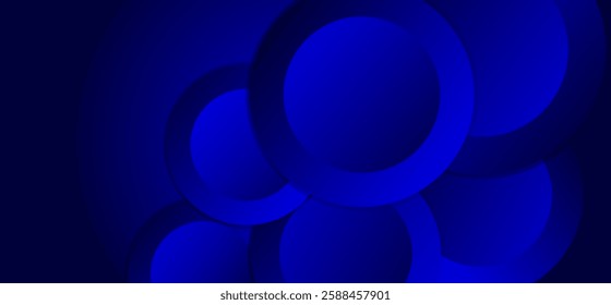 Blue colour abstract gradient background. Rounded shapes pattern dynamic shapes composition design background vector illustration eps10.