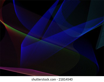 blue colour design in a black background	