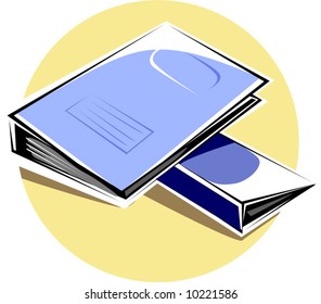 blue colour folders	