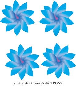 a blue colour icon shape 3d design 