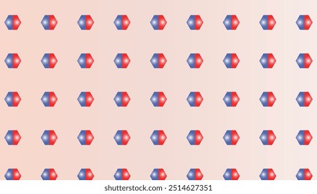 Blue colour and red seamless dot holes pattern abstract background