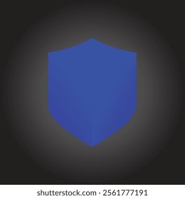 Blue Colour Vector Shield Badges