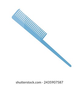 blue comb color vector illustration
