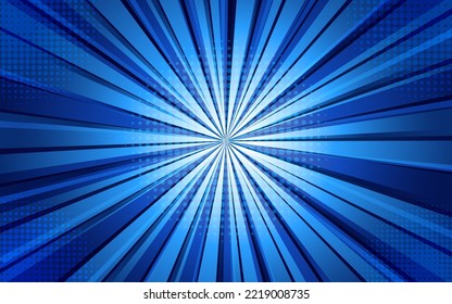 Blue comic background with halftone