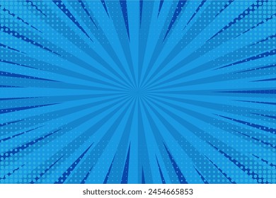 blue comic background zoom vector free