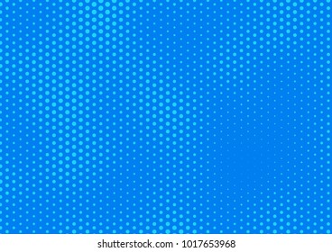 Blue comic pop-art halftone background vector