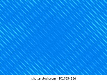 Blue comic pop-art halftone background vector