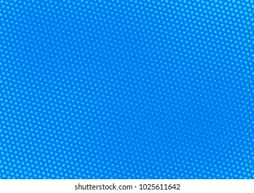 Blue comic pop-art halftone background vector