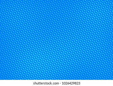 Blue comic pop-art halftone background vector