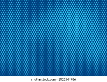 Blue comic pop-art halftone background vector