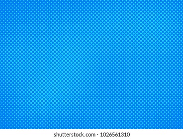 Blue comic pop-art halftone background vector