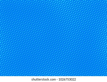 Blue comic pop-art halftone background vector