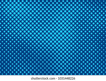 Blue comic pop-art halftone background vector