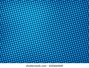 Blue comic pop-art halftone background vector