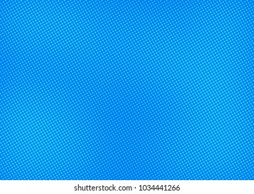 Blue comic pop-art halftone background vector