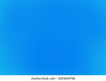 Blue comic pop-art halftone background vector
