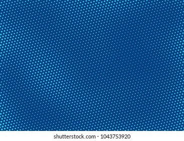 Blue comic pop-art halftone background vector