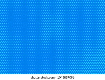 Blue comic pop-art halftone background vector