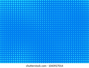 Blue comic pop-art halftone background vector