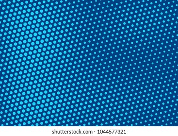 Blue comic pop-art halftone background vector