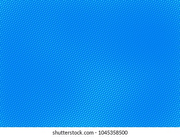 Blue comic pop-art halftone background vector