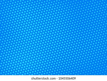 Blue comic pop-art halftone background vector