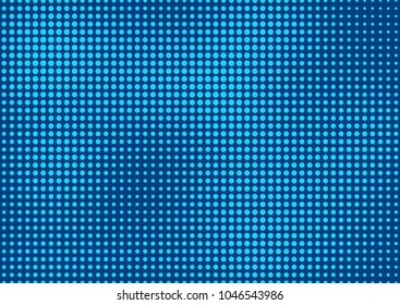 Blue comic pop-art halftone background vector