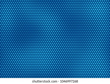 Blue comic pop-art halftone background vector