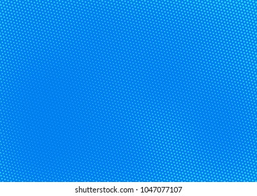 Blue comic pop-art halftone background vector