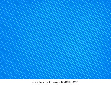 Blue comic pop-art halftone background vector