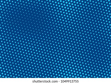 Blue comic pop-art halftone background vector