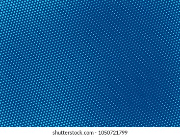 Blue comic pop-art halftone background vector