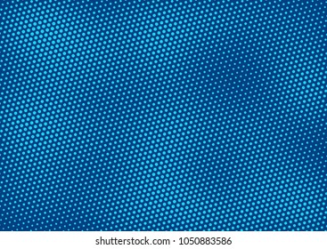 Blue comic pop-art halftone background vector