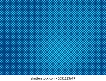 Blue comic pop-art halftone background vector