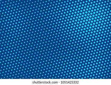 Blue comic pop-art halftone background vector