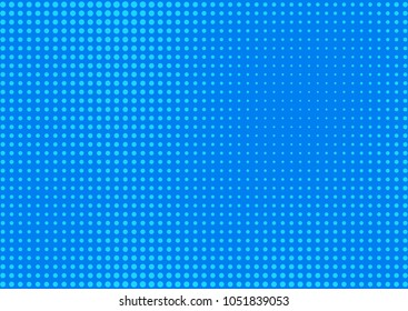Blue comic pop-art halftone background vector