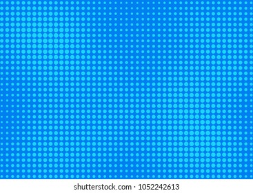 Blue comic pop-art halftone background vector