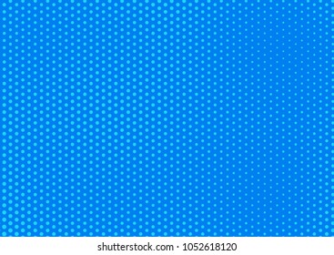 Blue comic pop-art halftone background vector