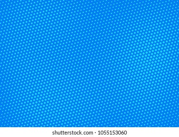 Blue comic pop-art halftone background vector