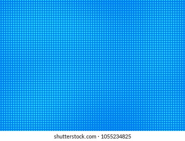 Blue comic pop-art halftone background vector